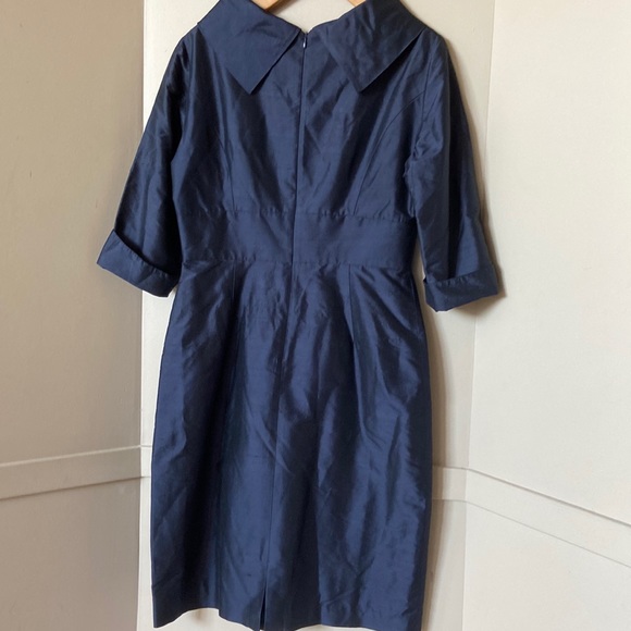 new lynn lugo silk navy dress - Picture 4 of 9